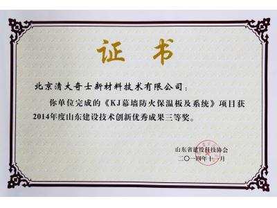 技术创新优秀成果奖